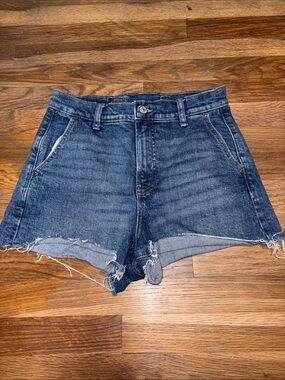OLD NAVY sky-hi A-line jean shorts